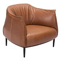 Zuo Julian Leatherette Occasional Chair Coffee 98086