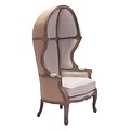 Zuo Ellis Polyester Linen Occasional Chair Beige 98384