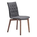 Zuo Orebro Polyblend Dining Chair Graphite Pack of 2 100071