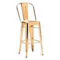 Zuo Elio 46 Bar Chair Gold Pack of 2 (108062)