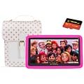 Linsay Kids 7 Tablet with Case, Kids Bag & microSD Card, Wi-Fi, 2 GB RAM, 64GB Android 13, Pink (
