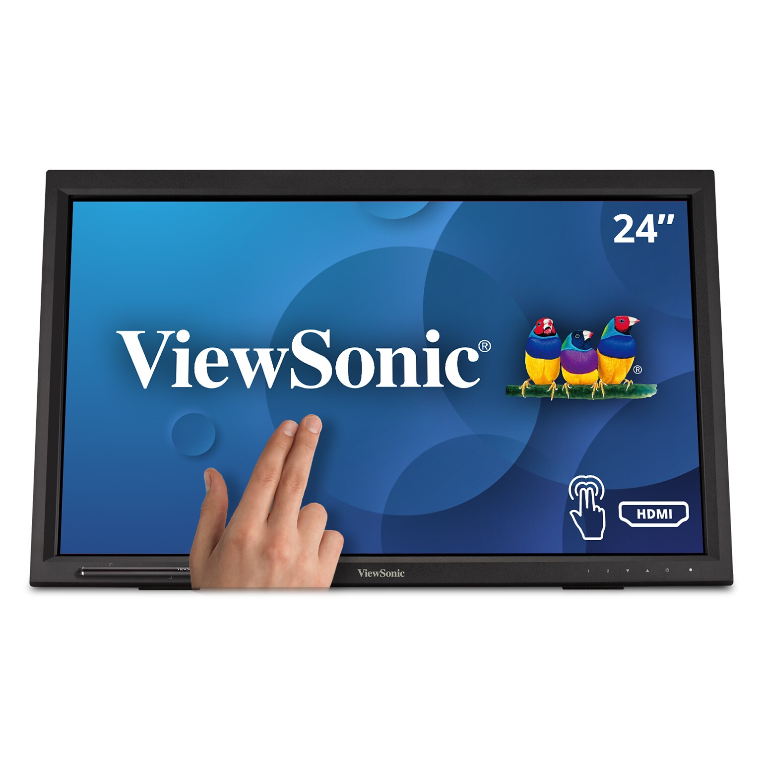 ViewSonic 24 75Hz LED Touch Monitor, Black (TD2423D)