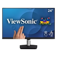 ViewSonic 24 1080p IPS Touch Screen Monitor, Black  (TD2455)