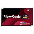 ViewSonic 24 Dual Pack Head-Only LED Monitor, Black (VA2456-MHD_H2)
