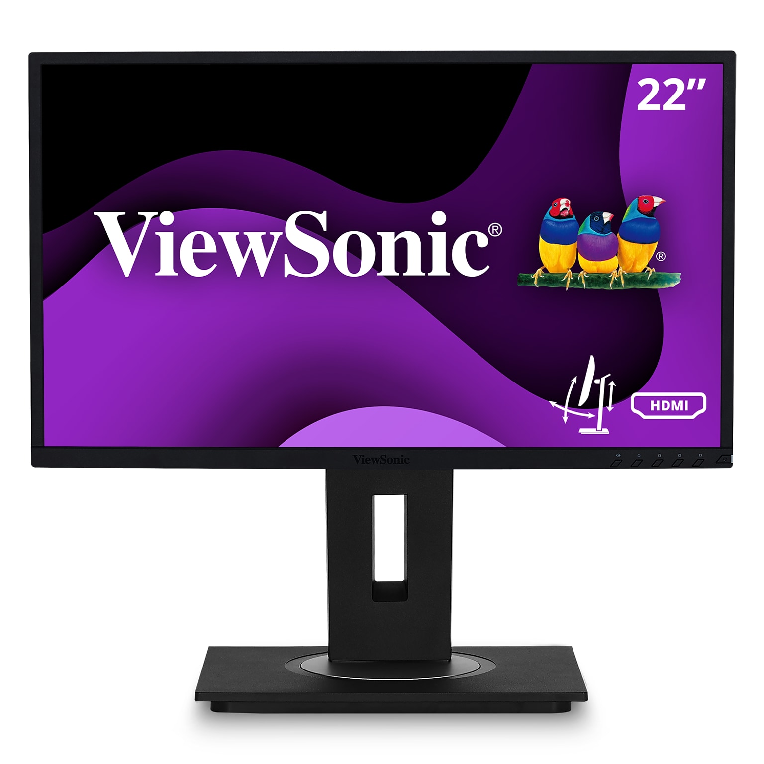 ViewSonic 22 1080p IPS LED Ergonomic Monitor, Black (VG2248)