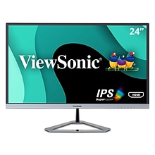ViewSonic 24 1080p IPS Widescrenn LED Monitor, Silver (VX2476-smhd)