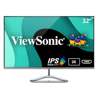 ViewSonic 32 Widescreen IPS LED Monitor, Black (VX3276-2K-mhd)
