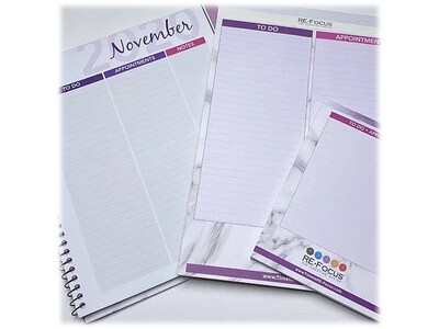 RE-FOCUS THE CREATIVE OFFICE Premium Legal Pad, Ruled, 8.5 x 11.75, Pink, 30 Sheets/Pad, 2 Pads (4