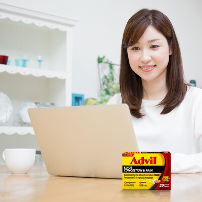 Advil® Sinus Congestion & Pain Relief, Pain & Fever Reducer, 1/Pack, 50/Box (019901)