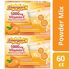 Emergen-C 1000mg Vitamin C Supplement Powder, Tangerine, 60/Box (139051)