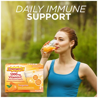 Emergen-C 1000mg Vitamin C Supplement Powder, Tangerine, 60/Box (139051)