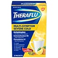 Theraflu Multi-Symptom Severe Cold Hot Liquid Powder Tea Infusions Green Tea and Honey Lemon Flavors