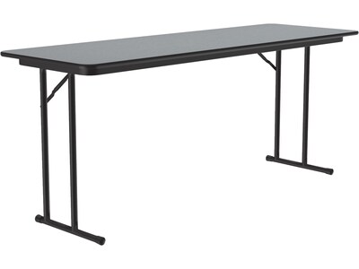 Correll Folding Table, 60" x 24", Gray Granite/Dove Gray (ST2460TF-15)