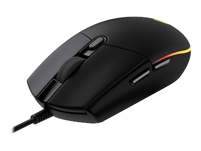 Logitech G203 LIGHTSYNC Ergonomic Optical USB Gaming Mouse, Black (910-005790)