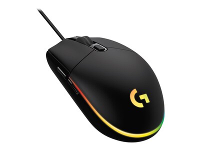 Logitech G203 LIGHTSYNC Ergonomic Optical USB Gaming Mouse, Black (910-005790)