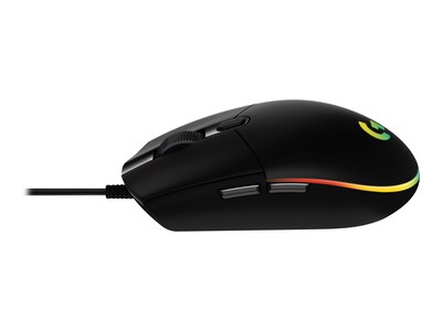 Logitech G203 LIGHTSYNC Ergonomic Optical USB Gaming Mouse, Black (910-005790)