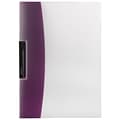 JAM Paper Plastic Report Covers with Swing Lock Clip, 9 x 12, Purple/Clear, 20/Pack (SL249PUB)