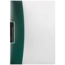 JAM Paper Plastic Report Covers with Swing Lock Clip, 9 x 12, Dark Green/Clear, 20/Pack (SL1478B)