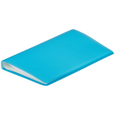 JAM PAPER Business Card Book, 72-Card Capacity, Blue (SNC72BU)