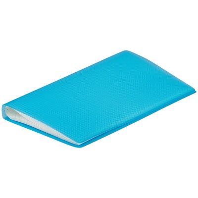 JAM PAPER Business Card Book, 72-Card Capacity, Blue (SNC72BU)