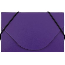 JAM PAPER Matte Business Card Case with Flap, Purple (369032737)