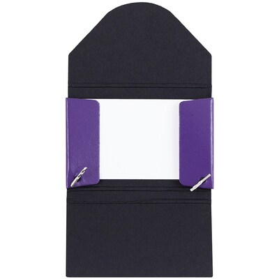 JAM PAPER Matte Business Card Case with Flap, Purple (369032737)