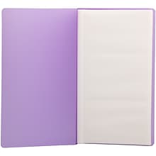 JAM PAPER Business Card Book, 72-Card Capacity, Purple (SNC72PU)