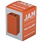 JAM PAPER 2 Compartment Plastic Pen Holder, Orange (341OR)