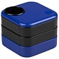 JAM PAPER Plastic Swivel Desk Organizer Supply Set, Blue/Black (SO102BU)