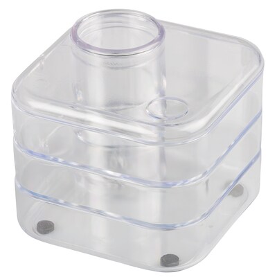 JAM PAPER Plastic Swivel Desk Organizer Supply Set, Clear (SO102CL)