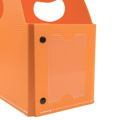 JAM PAPER Plastic Magazine File Holder, Orange (405339018)