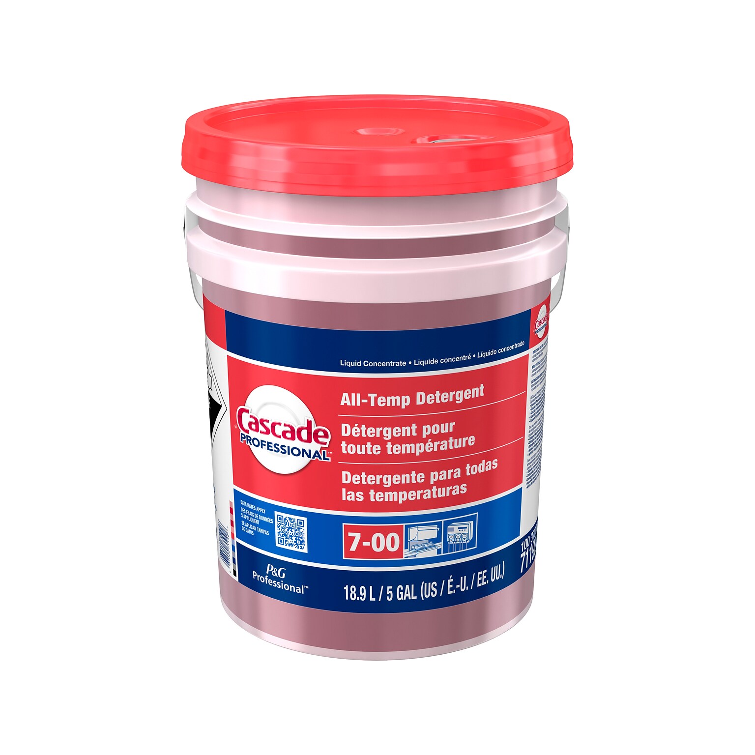 Cascade Professional All-Temp Dishwasher Detergent Liquid, 640 oz., (71192)