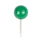 JAM PAPER Round Head Push Pins, Green, 100/Pack (346RTGR)