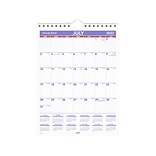 2022-2023 AT-A-GLANCE 11 x 8 Academic Monthly Wall Calendar, White/Purple/Red (AY1-28-23)