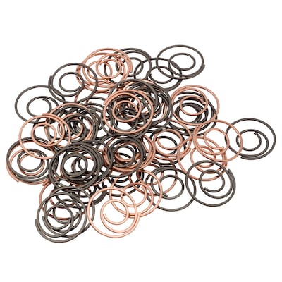JAM PAPER Circular Paper Clips, Copper/Bronze, 50/Pack (237536743)
