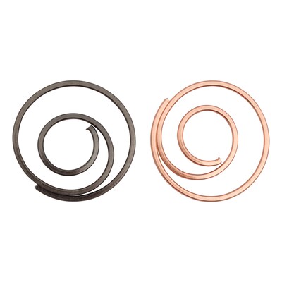 JAM PAPER Circular Paper Clips, Copper/Bronze, 50/Pack (237536743)