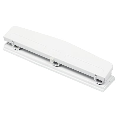 JAM PAPER 3 Hole Punch, 10 Sheet Capacity, White (345WH)