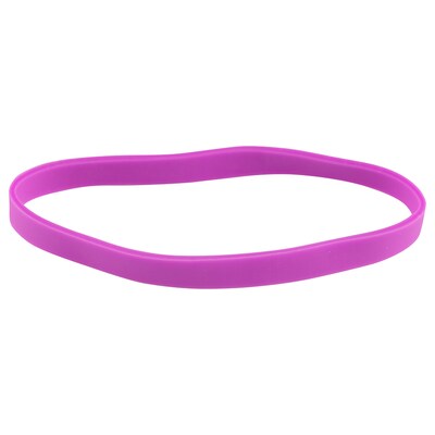 JAM Paper Multi-Purpose #64 Rubber Bands, 3.5 x .25, Non-Latex, Purple, 100/Pack (33364RBPU)