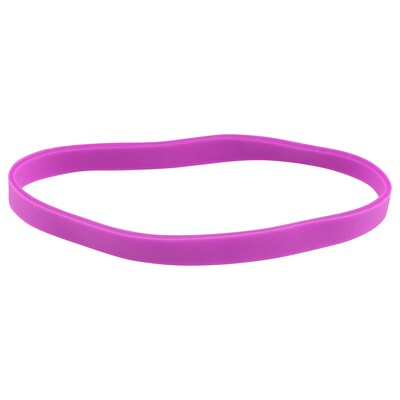 JAM Paper Multi-Purpose #64 Rubber Bands, 3.5" x .25", Latex Free, Purple, 100/Pack (33364RBPU)