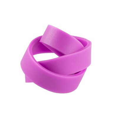 JAM Paper Multi-Purpose #64 Rubber Bands, 3.5" x .25", Latex Free, Purple, 100/Pack (33364RBPU)