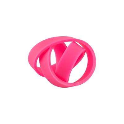 JAM Paper Multi-Purpose #64 Rubber Bands, 3.5" x .25", Latex Free, Pink, 100/Pack (33364RBPI)