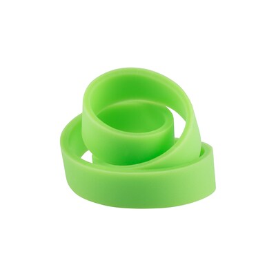 JAM Paper Multi-Purpose #64 Rubber Bands, 3.5" x .25", Non-Latex, Green, 100/Pack (33364RBGR)