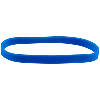JAM Paper Multi-Purpose #64 Rubber Bands, 3.5 x .25, Non-Latex, Blue, 100/Pack (33364RBBU)