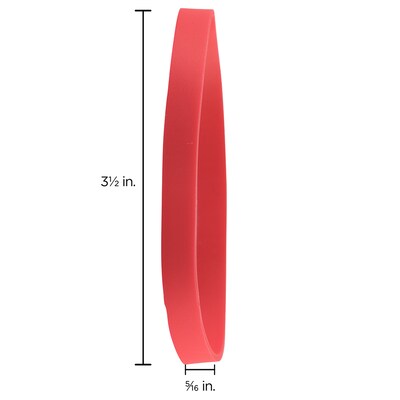 JAM PAPER Durable Multi-Purpose Rubber Bands, Size 64, Red, 100/Pack (33364RBREZ)