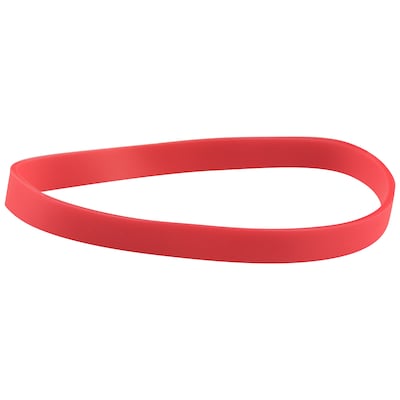 JAM Paper Multi-Purpose #64 Rubber Bands, 3.5" x .25", Latex Free, Red, 100/Pack (33364RBRE)