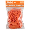 JAM Paper Rubber Bands, Size 64, Orange, 100/Pack (33364RBor)