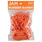 JAM Paper Rubber Bands, Size 64, Orange, 100/Pack (33364RBor)