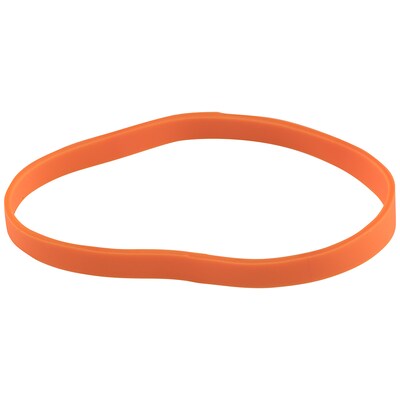 JAM Paper Multi-Purpose #64 Rubber Bands, 3.5" x .25", Latex Free, Orange, 100/Pack (33364RBOR)