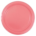 JAM PAPER Round Paper Party Plates, Medium, 9 Inch, Pink, 50/pack