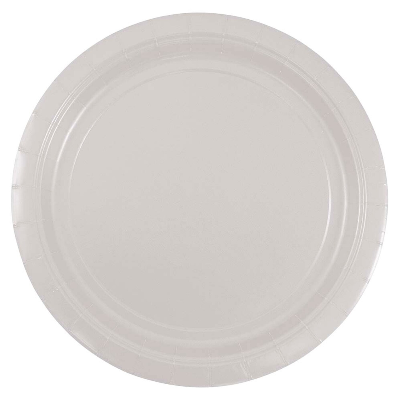 JAM PAPER Round Paper Party Plates, Medium, 9 Inch, White, 50/pack